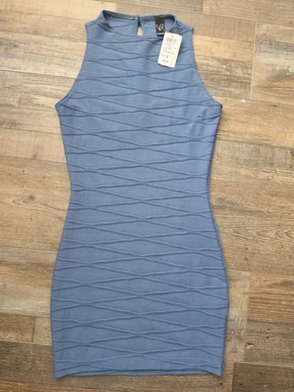 NWT Windsor S blue stretchy mini dress going out date night
